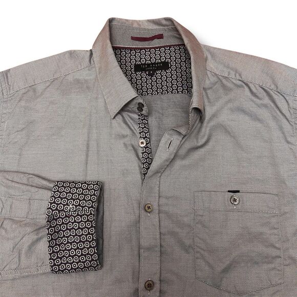 Ted Baker London Shirt 5 Button Up Long Sleeve Mens - Picture 1 of 10